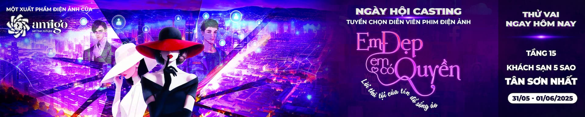 Banner casting phim điện ảnh Em Đẹp Em Có Quyền